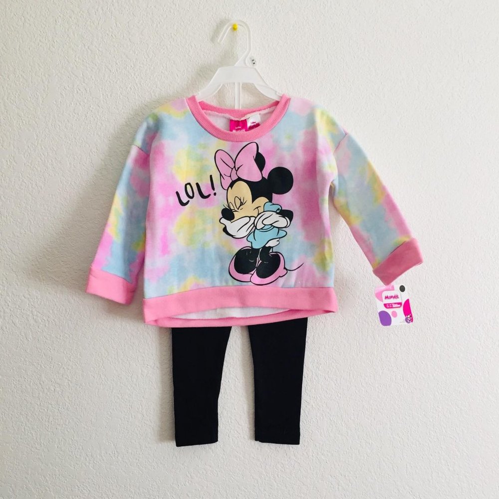 Disney Junior 'Minnie' 2 Piece Set (Blouse/Pants) (18M)